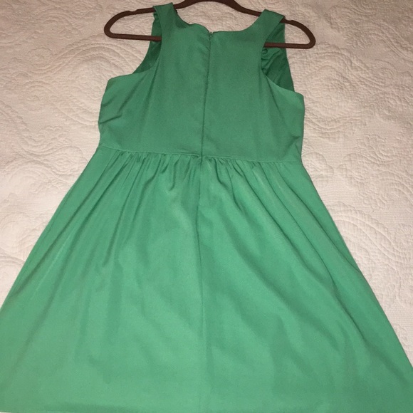 Racerback, embellished neckline cocktail dress - Picture 5 of 7